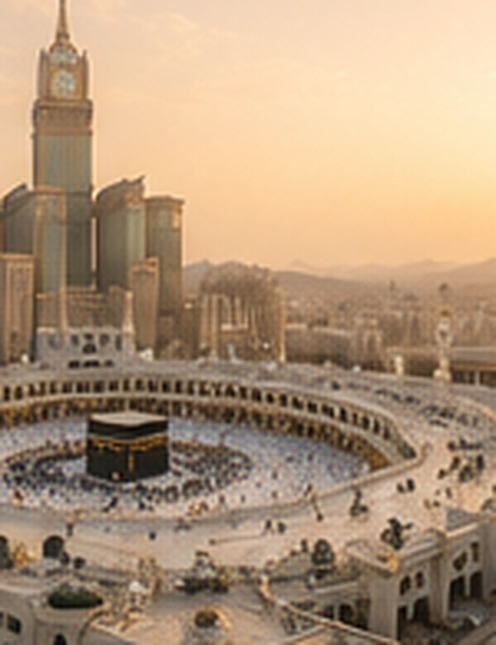 Vue aérienne du Haram de Makkah